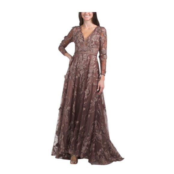Mac Duggal Dresses & Skirts - MAC DUGGAL Long Sleeve Embellished Gown
